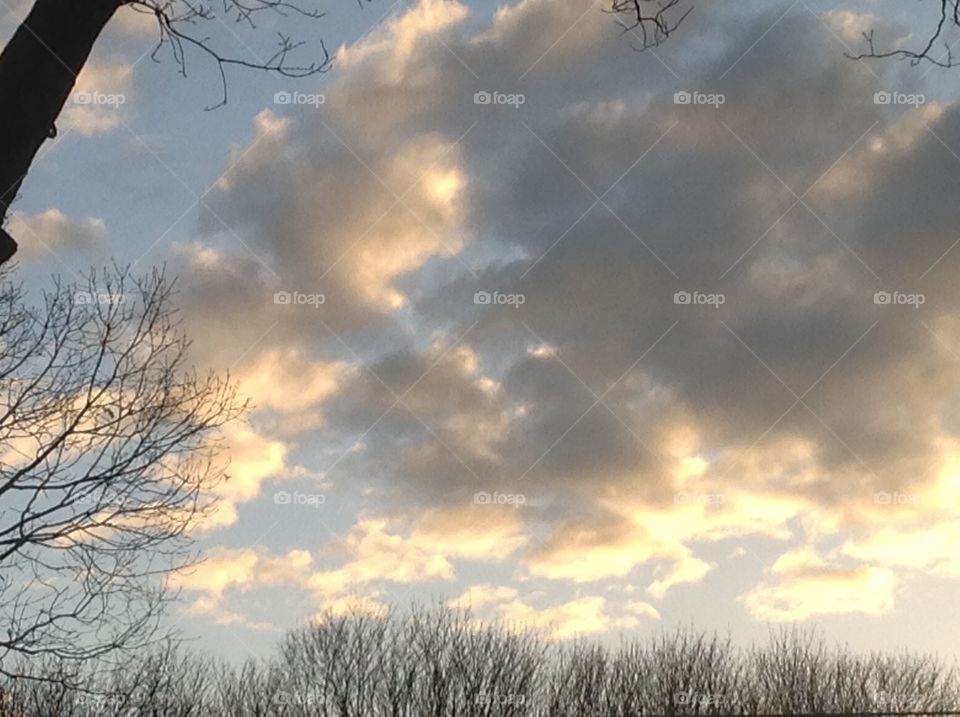 Morning clouds on a Spring morning.