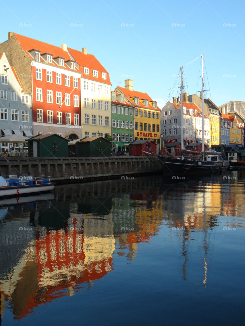 nyhaven copenhagen denmark green yellow red by kshapley