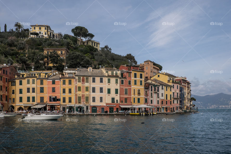 The beautiful Portofino (Italy), with its characteristic colorful buildings