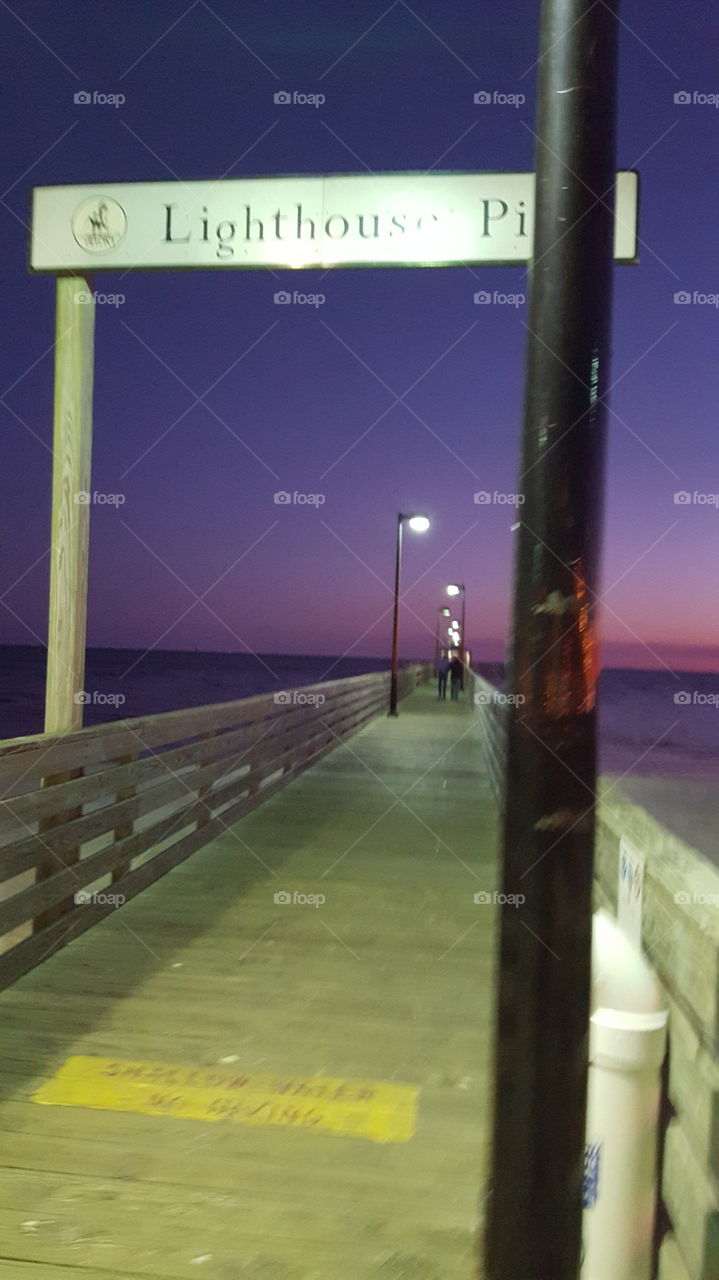 Boardwalk At Night