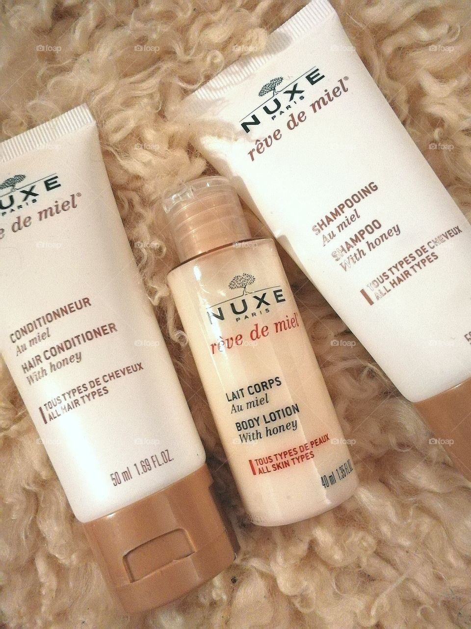 Set of Nuxe products