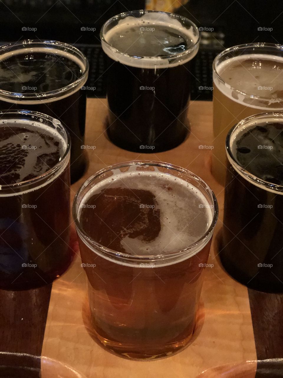 Beer Flight in Fredericksburg 