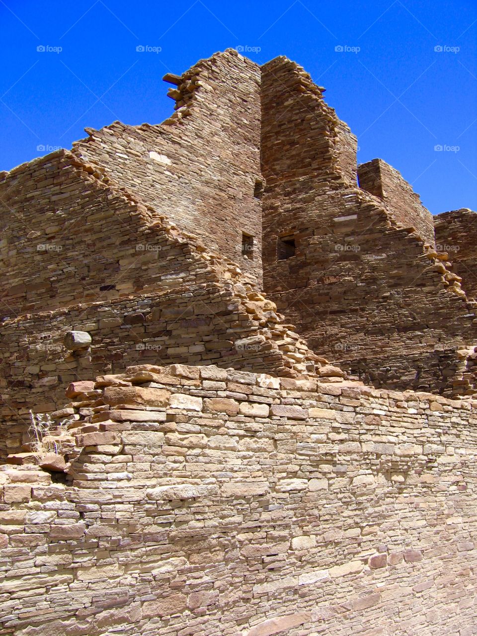 Ancient ruins at Chaco Canyon, New Mexico 