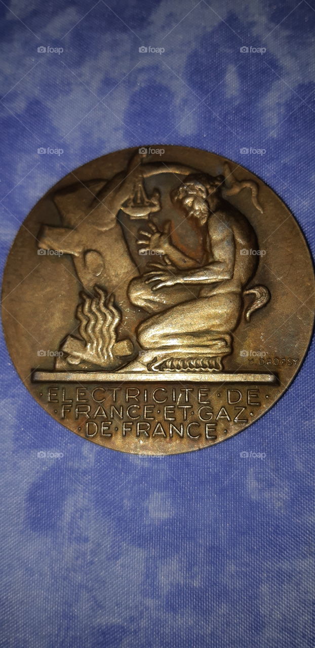 Medal electricity and gas of France