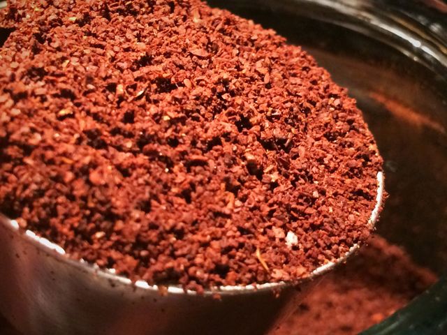 Grinded coffee beans 
