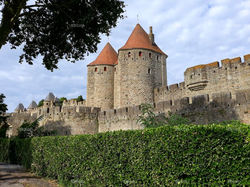 fortified city of Carcassonne, France