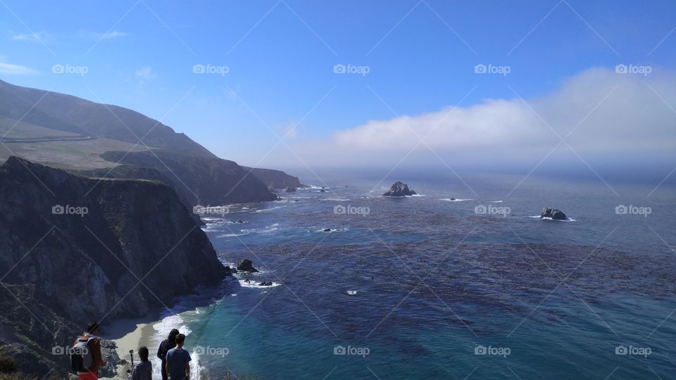 Coastline, highway 1, USA