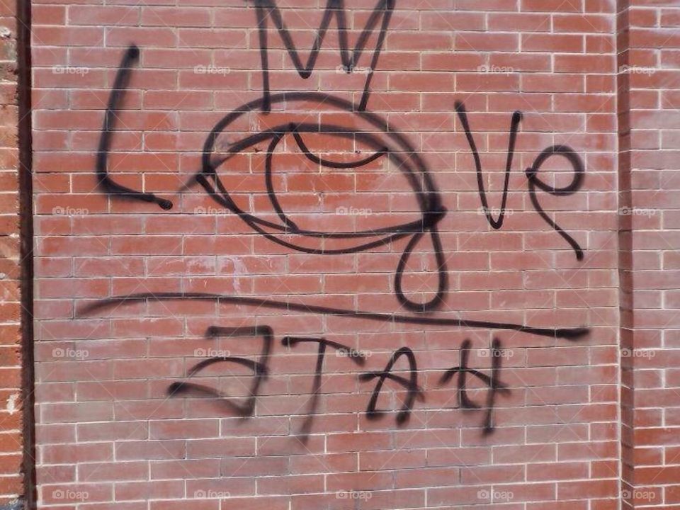 Love Hate. Street art found in NYC by my favorite street artist, TMNK 