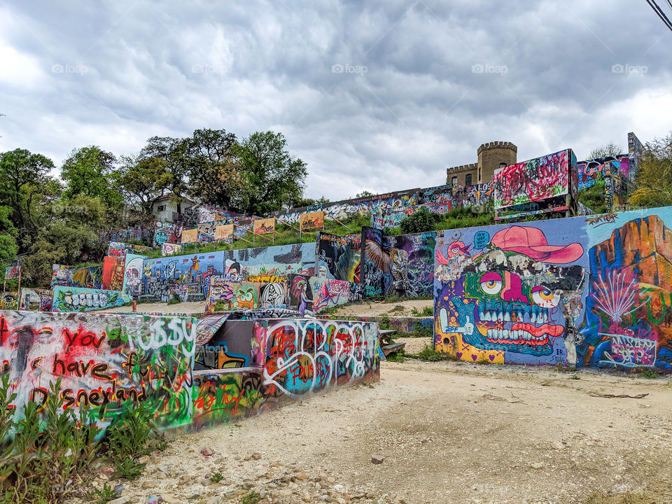 Graffiti Park in Austin, Texas