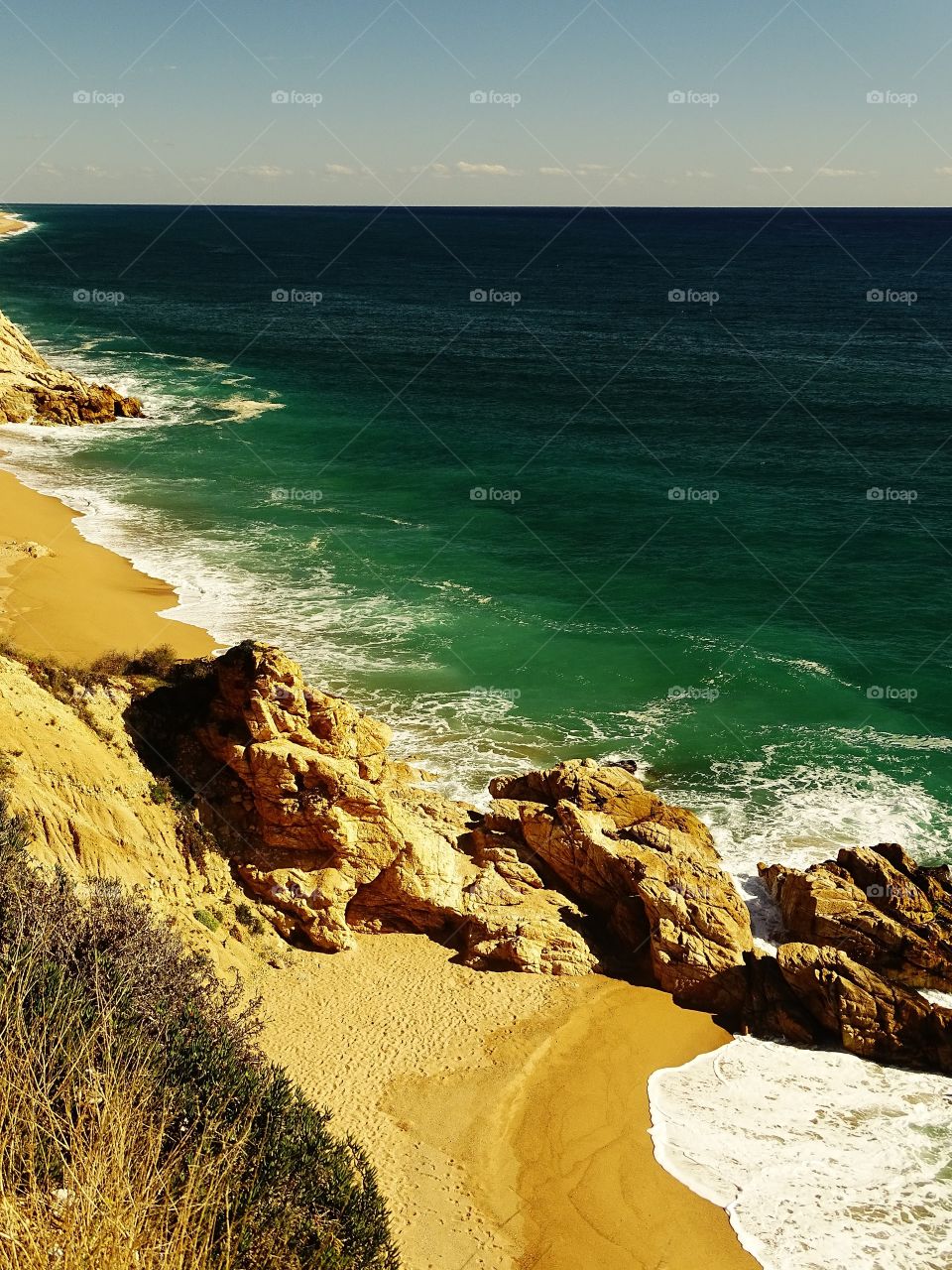 The rocks and the sea