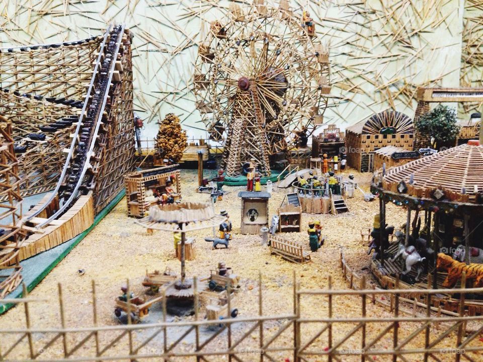 Amusement park replica