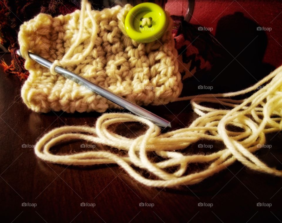DIY crochet hand warmers