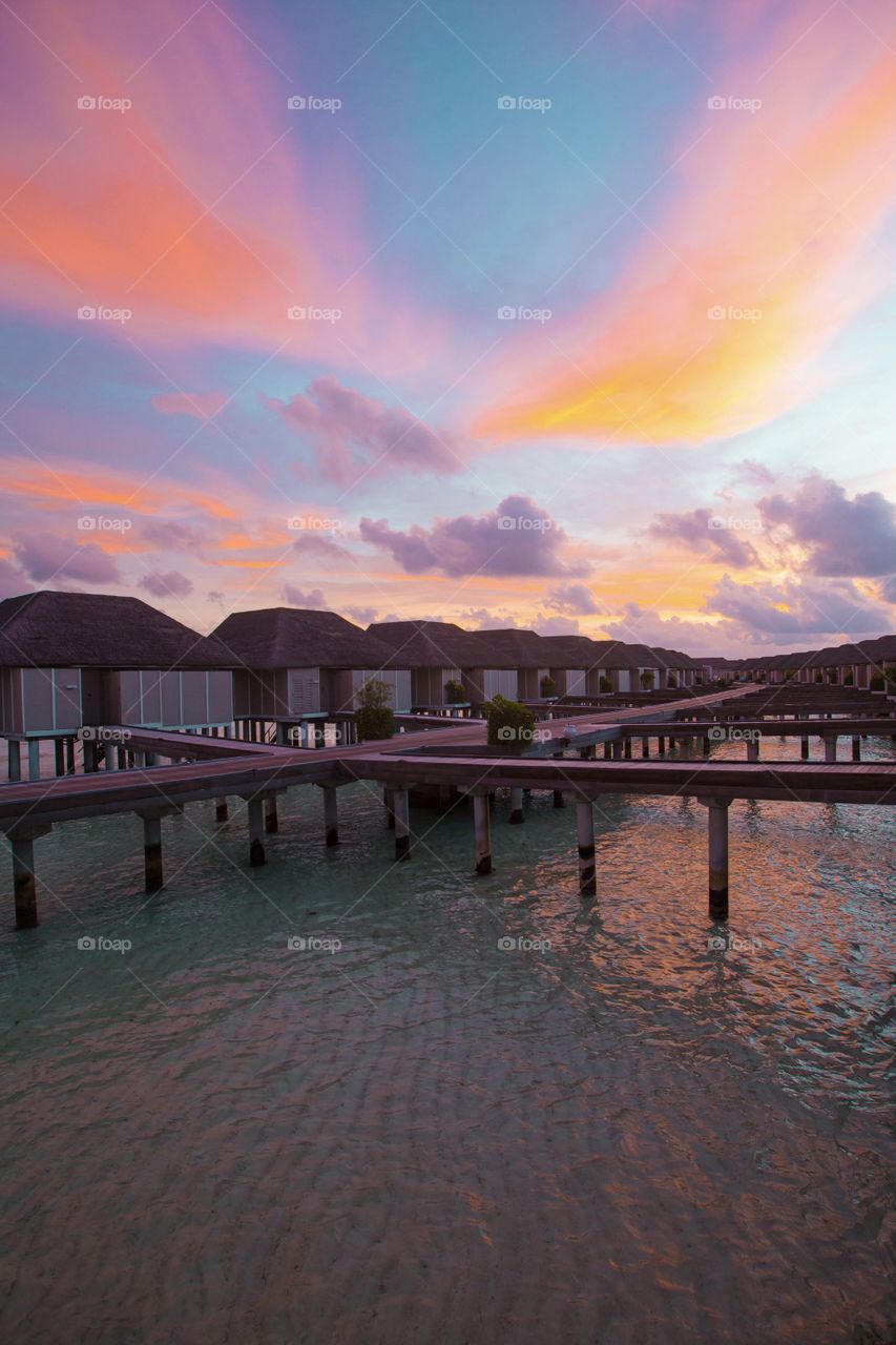 Sunset at Maldives 