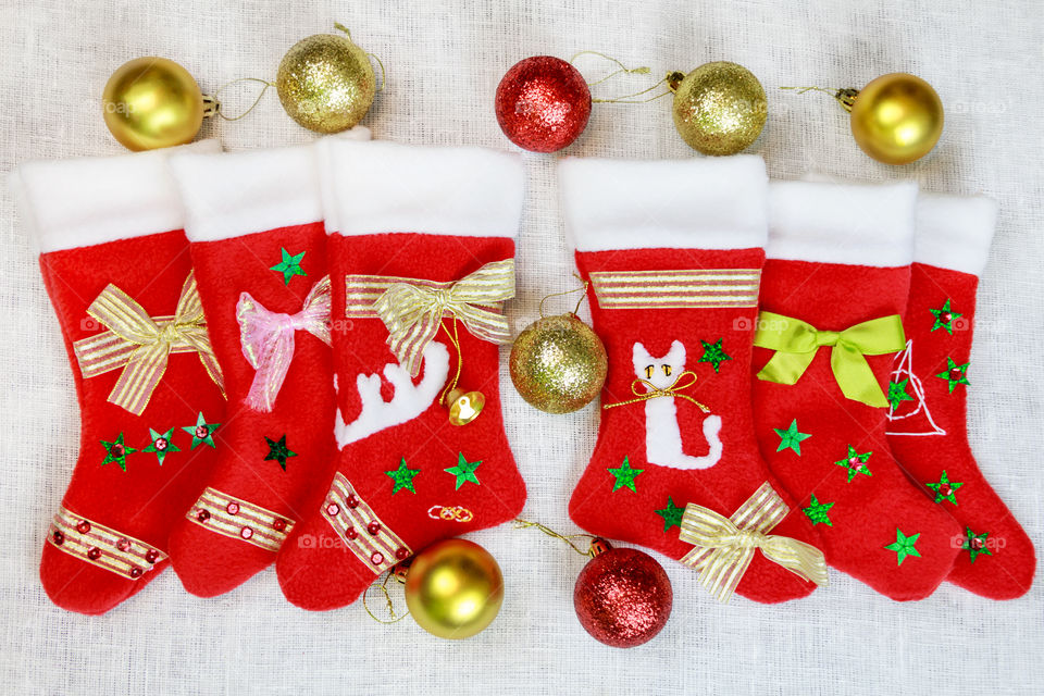 stockings - Christmas handmade socks