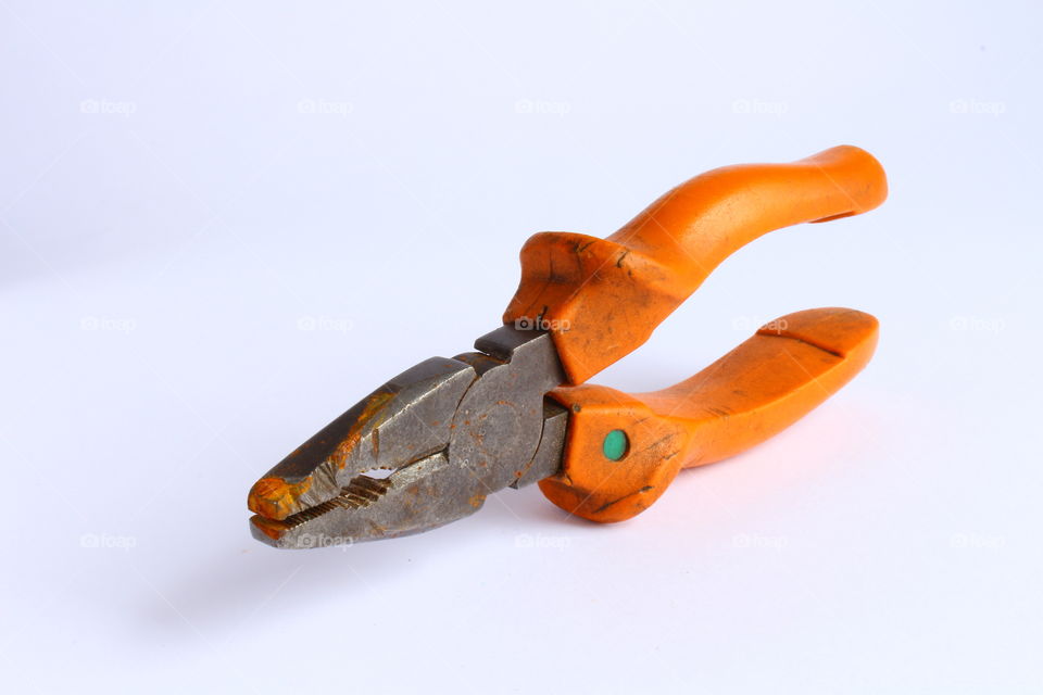 close-up of pliers