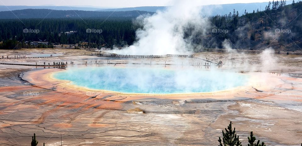 Prismatic Spring at Yellowstone National Park.