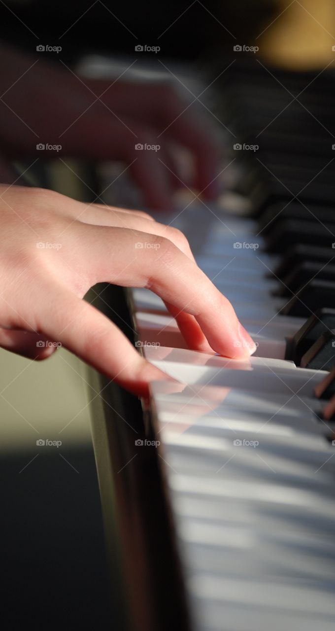 Piano playing 