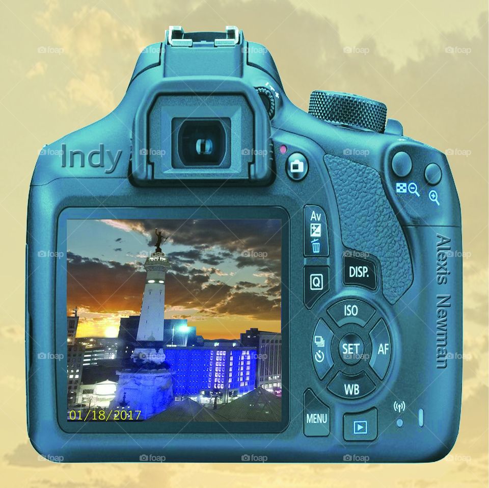 Indianapolis Skyline (Photo manipulation and editing)