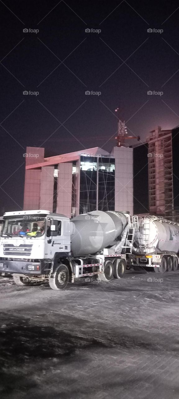 Beauty of viewing light reflection from buildings at night.light seen from windows at night.