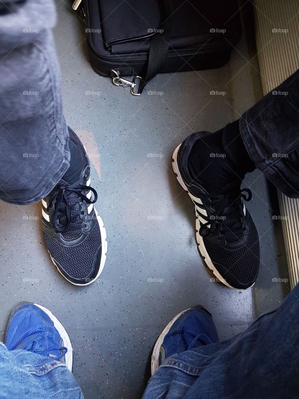 shoes on the train