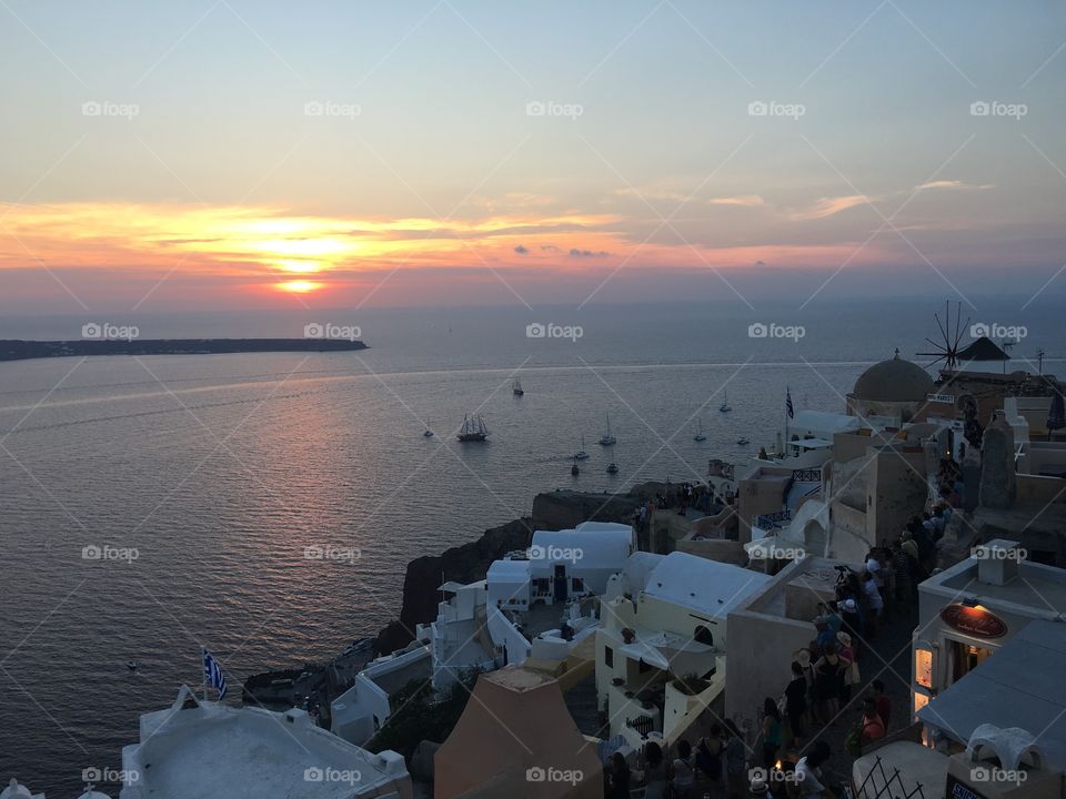 No Person, Water, Sunset, Sea, Watercraft