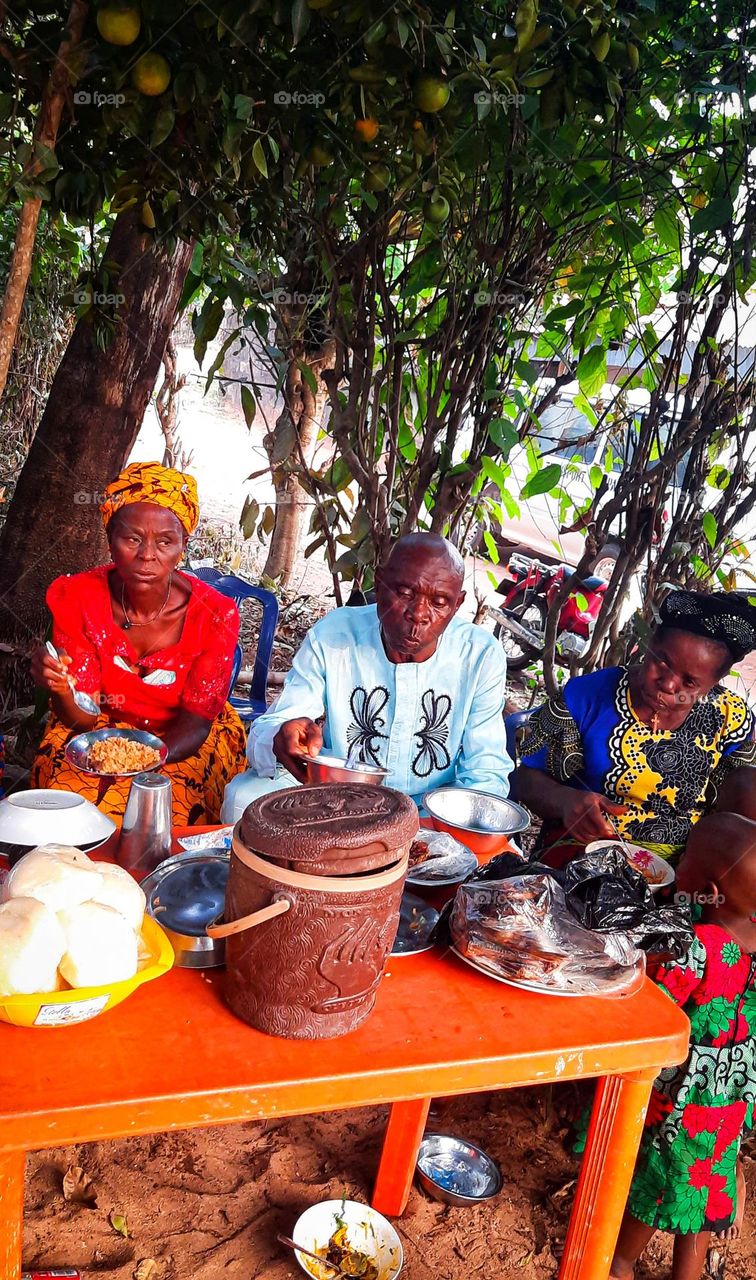 Touching wedding moment