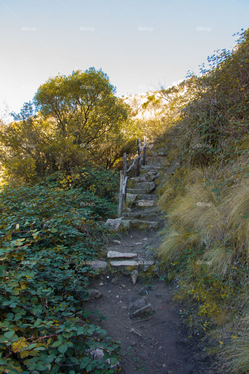 stone stairs in the mountain