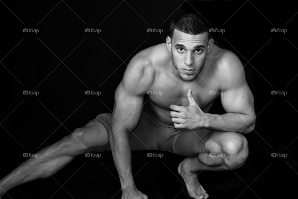 Portrait of a muscular man
