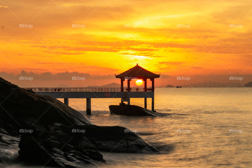 A Perfect Gazebo Beach view Sunrise goal.