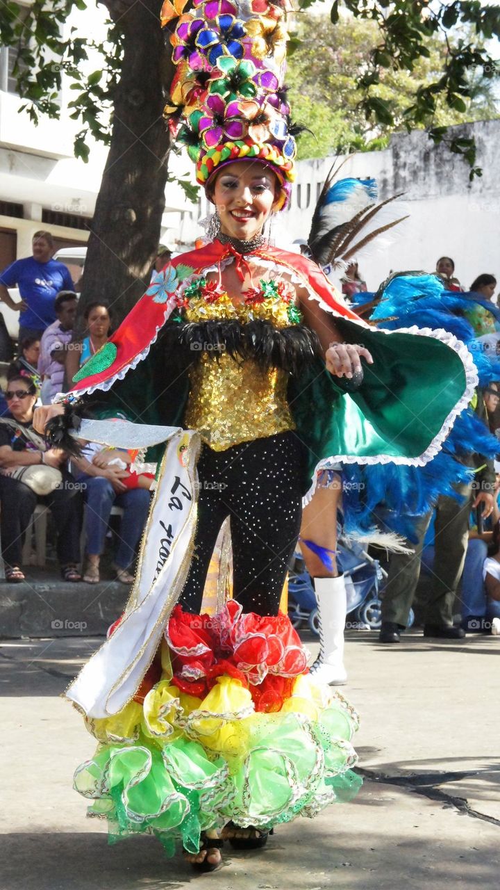 Dancer during the Barranquilla's Carnival