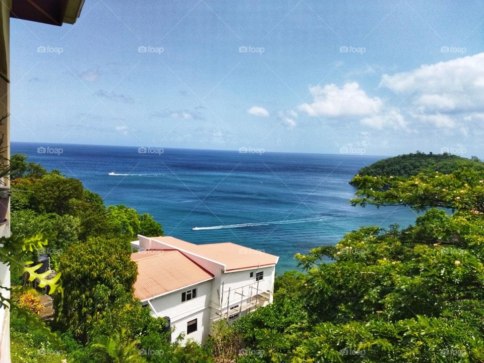 View of Beach whilst hiking