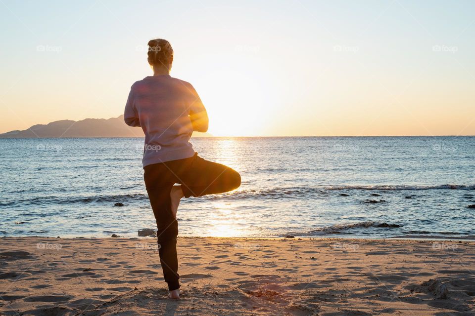 yoga sunrise