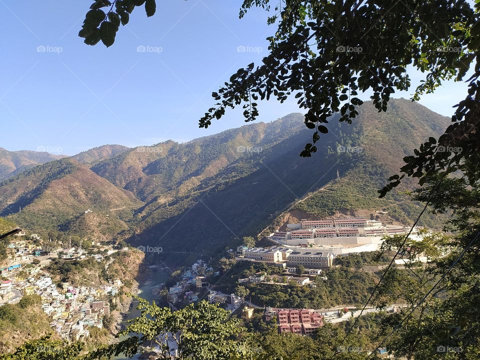 River Alaknanda flowing through the town