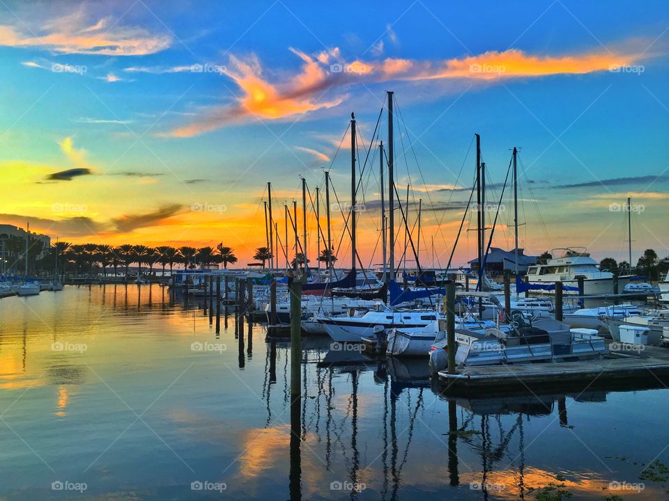 Water, Sunset, Sea, Dawn, Ocean