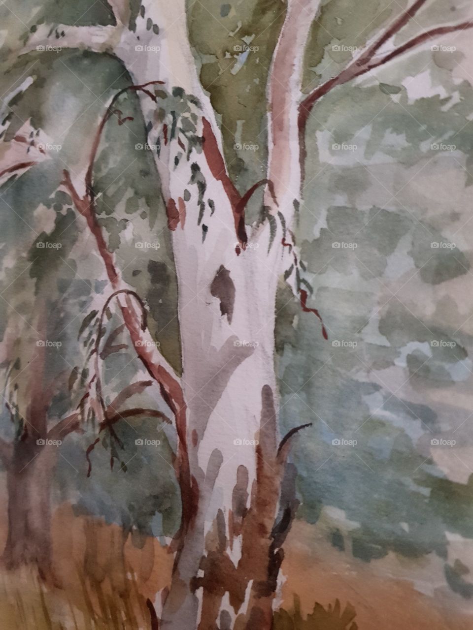 Painted tree