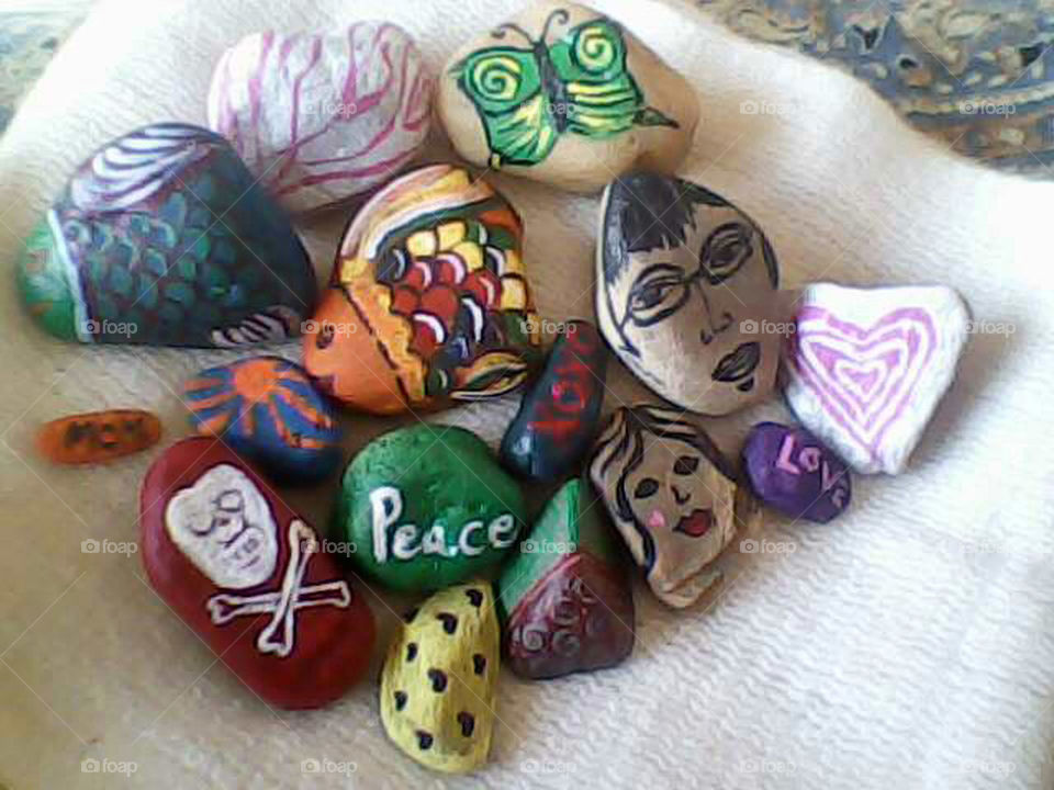 colourful stones