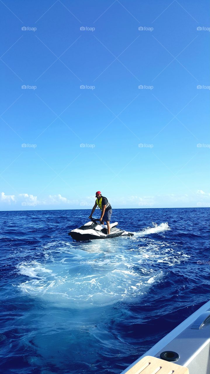 jetskiing