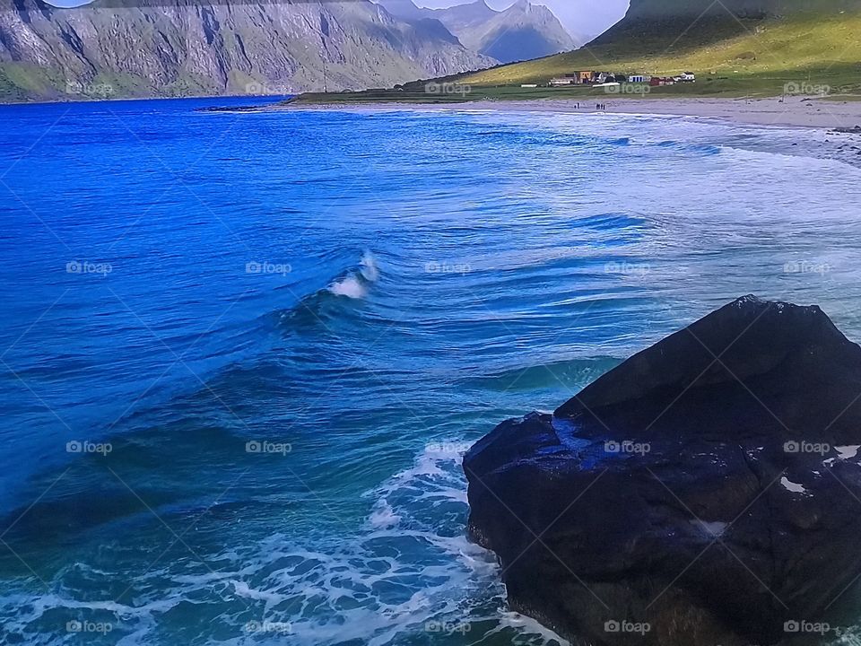 Norway beach from above