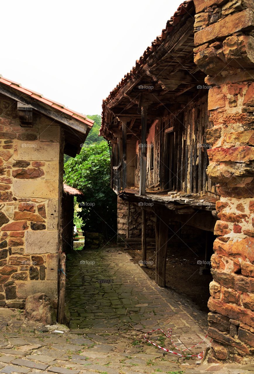 Medieval rural village in Cantabria, Spain.