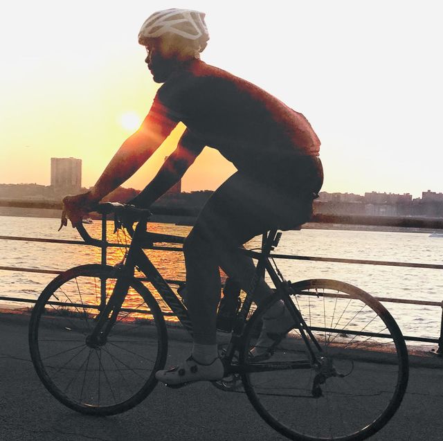 Sunset bike riding 