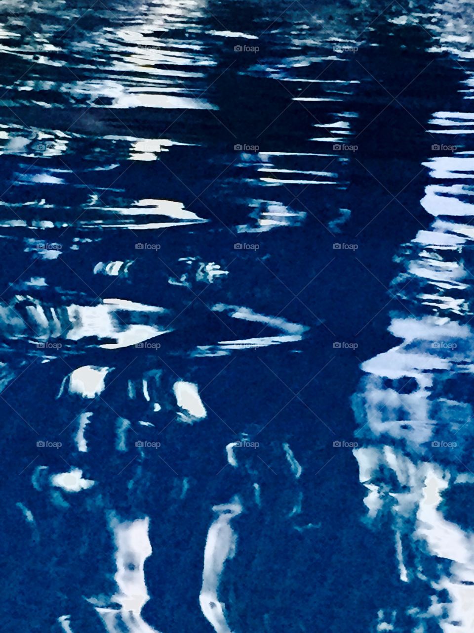 Closeup of the water in my pool.