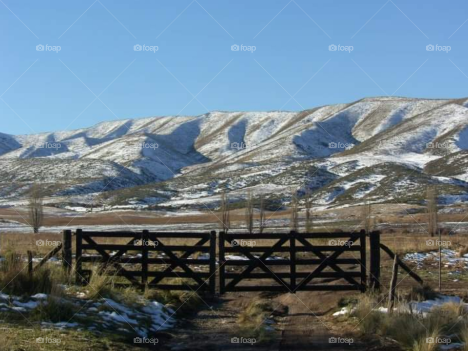 montaña y nieve