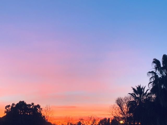 The beautifully sun setting on the horizon In the USA 