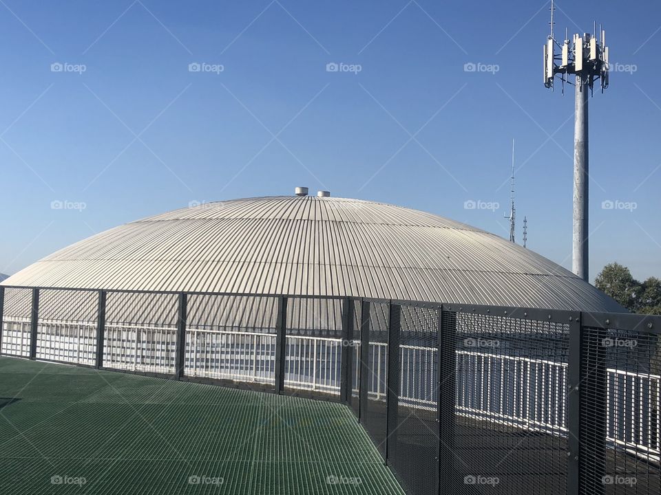 Roof of water tower