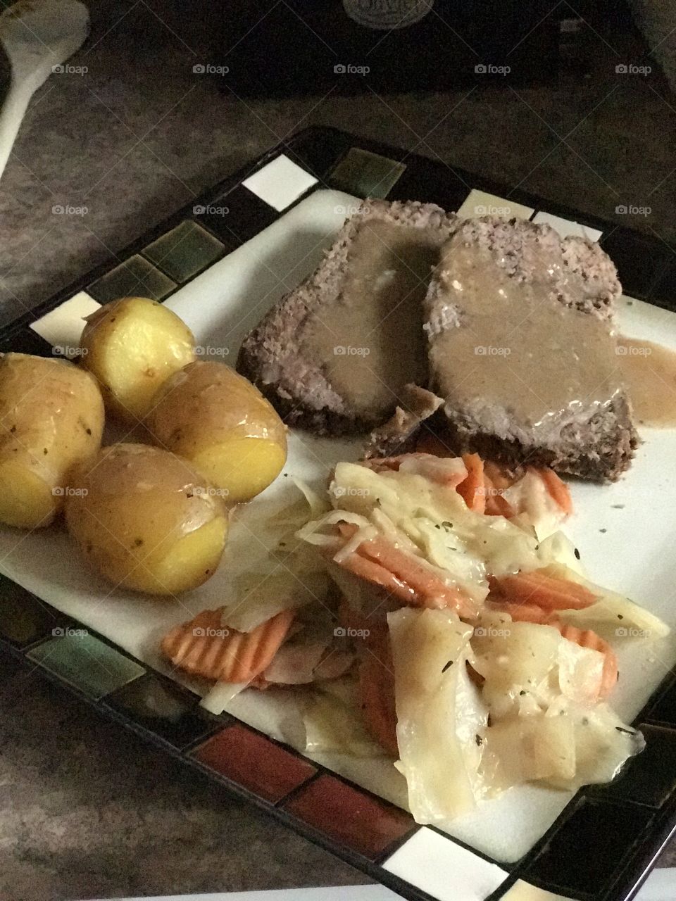 Roast beef dinner 