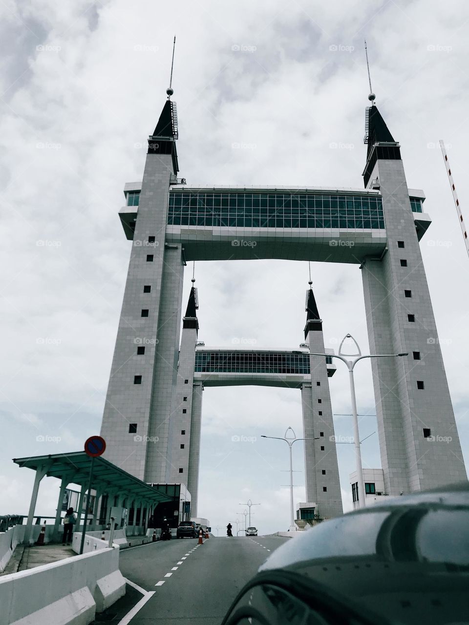 Evening stroll at drawbridge malaysia