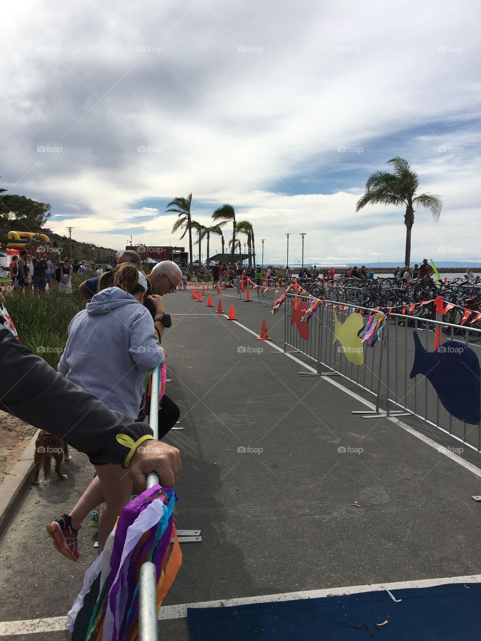 Triathlon finish line, Whyalla south Australia 