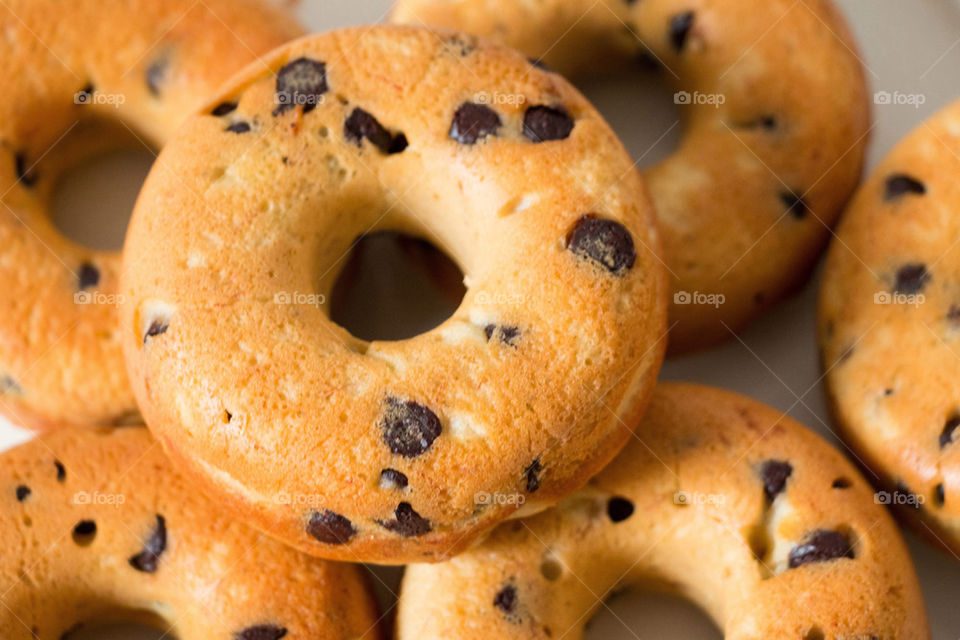 Chocolate chip banana donuts 