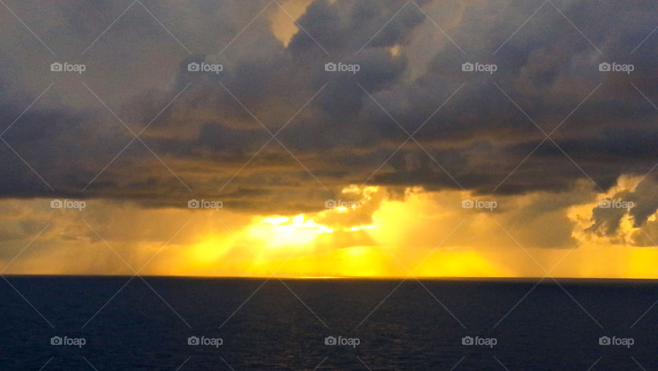Sun and storm fighting for a place in the sky over Florida