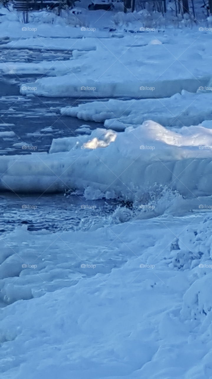 Ice and The sea